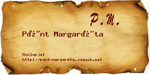 Pánt Margaréta névjegykártya